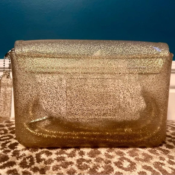 Coach Jelly Tabby -Gold Glitter Clutches & Wristlets